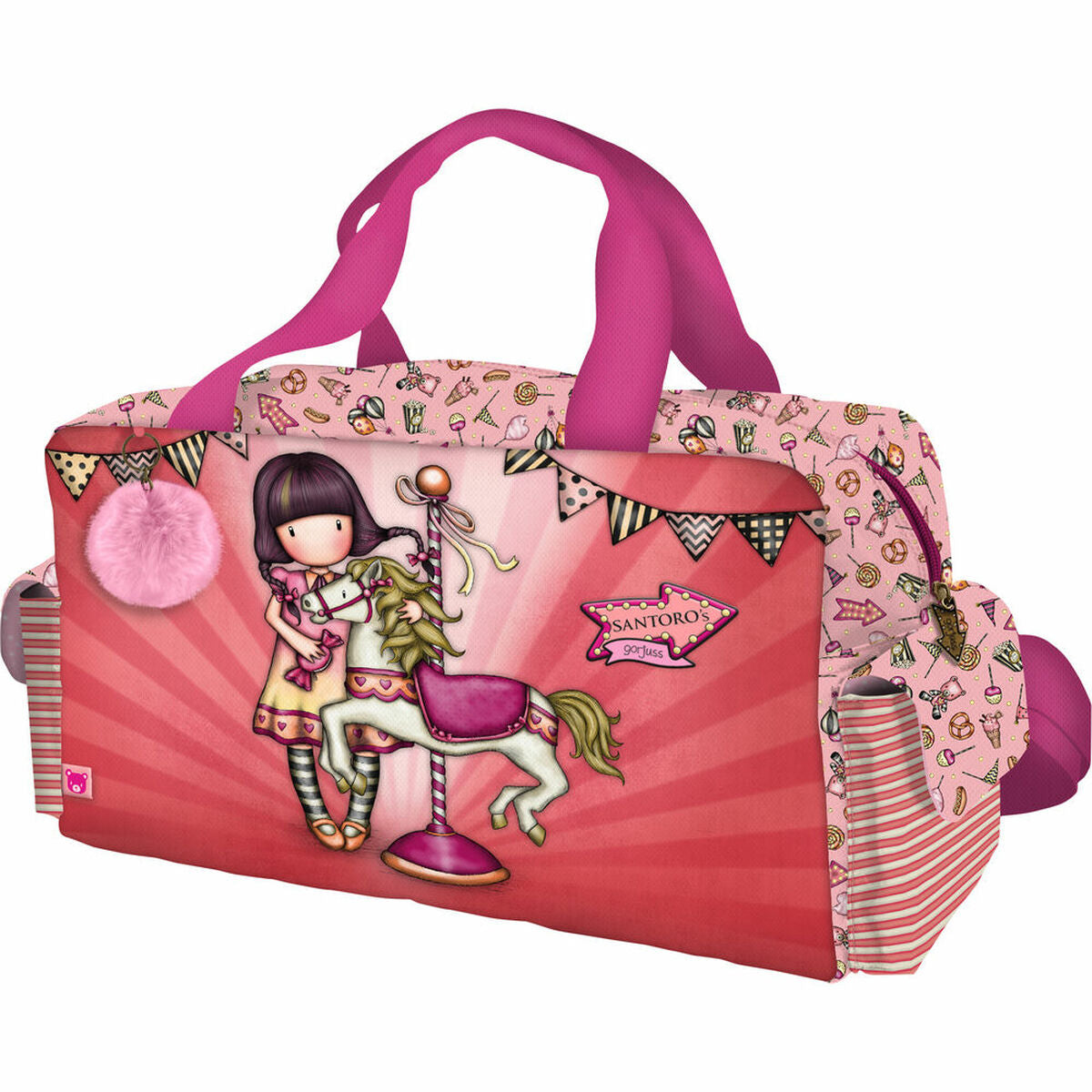 Sporttas Gorjuss Carousel Zalm (44 x 25 x 19 cm)