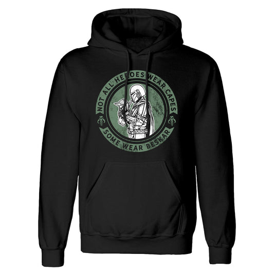 T-Shirt met Korte Mouwen The Mandalorian Wear Beskar Zwart Uniseks