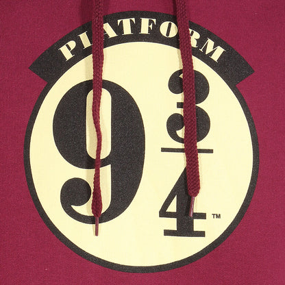 Uniseks Hoodie Harry Potter Platform 9 and 3 Quarters Bordeaux