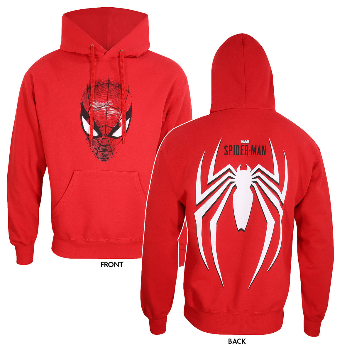 Uniseks Hoodie Spider-Man Spider Crest Rood