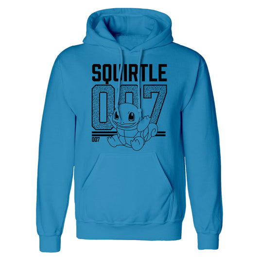 Uniseks Hoodie Pokémon Squirtle Line Art Blauw