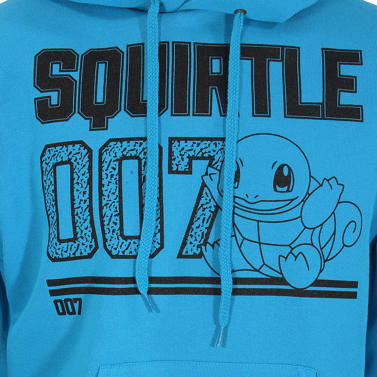 Uniseks Hoodie Pokémon Squirtle Line Art Blauw