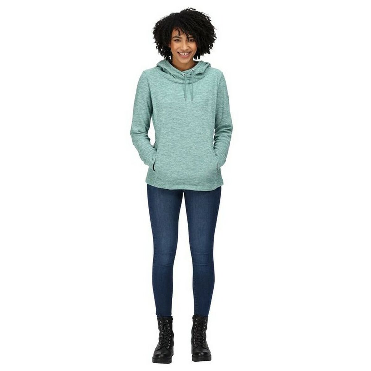 Dameshoodie Regatta Kizmit II Hooded Marl Licht Blauw