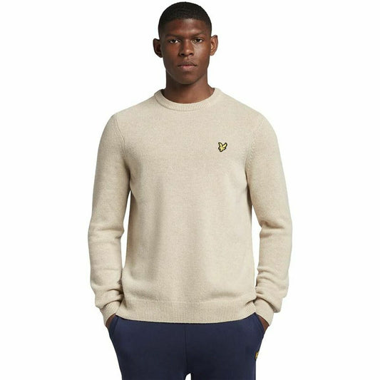 Herensweater zonder Capuchon Lyle & Scott V1-Crew Beige