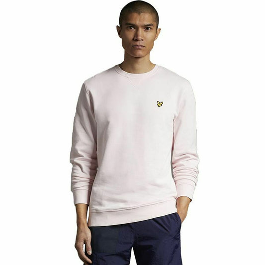 Herensweater zonder Capuchon Lyle & Scott V1 Crew Roze