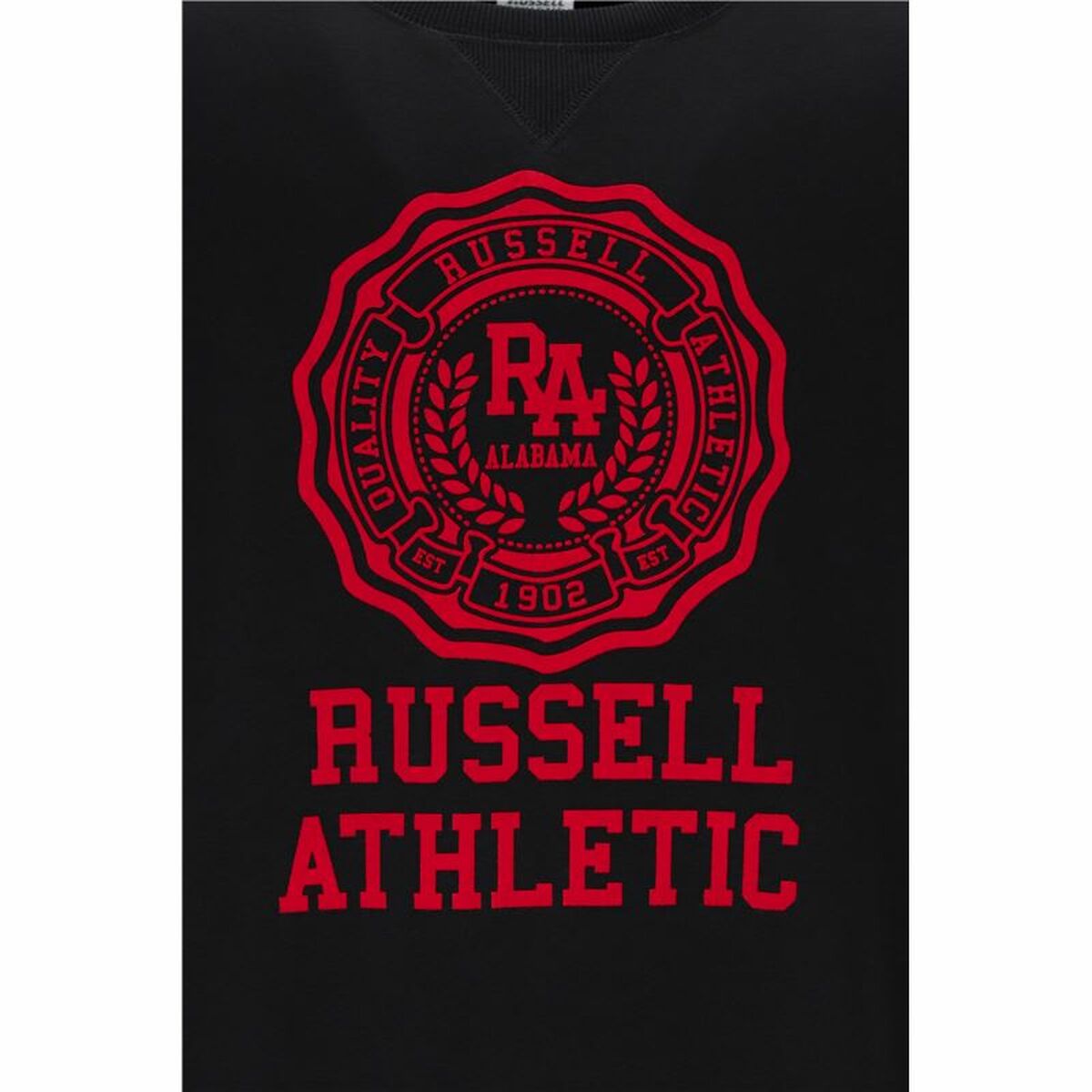 Herensweater zonder Capuchon Russell Athletic Ath Rose Zwart