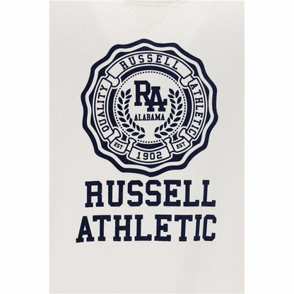 Herensweater zonder Capuchon Russell Athletic Ath Rose Wit