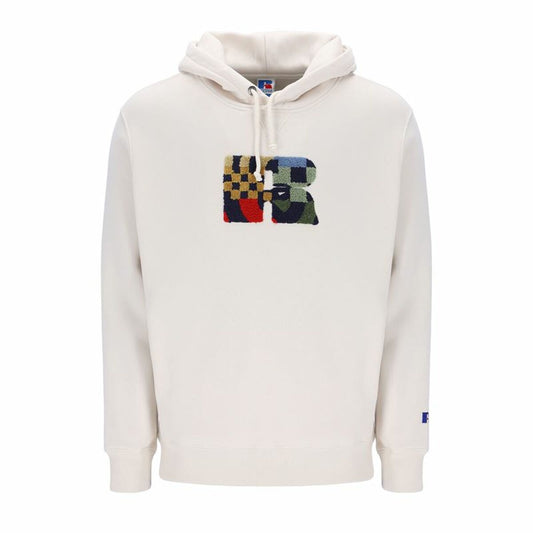 Herenhoodie Russell Athletic Makie Wit