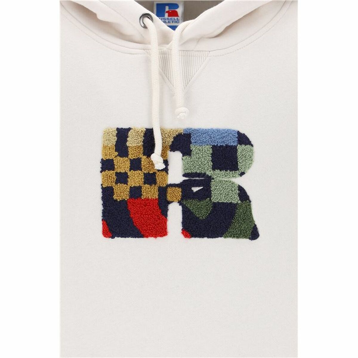 Herenhoodie Russell Athletic Makie Wit