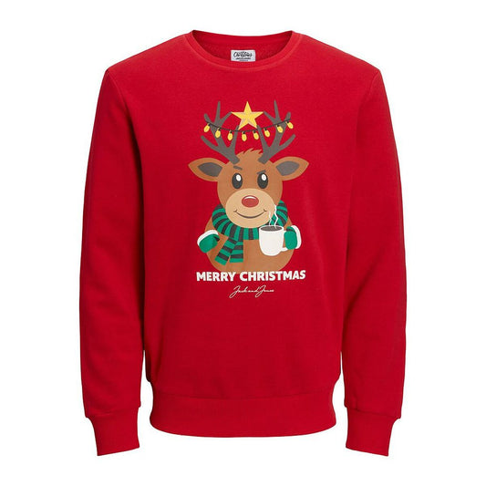 Herensweater zonder Capuchon JORTOON  Jack & Jones 12219685  Rood