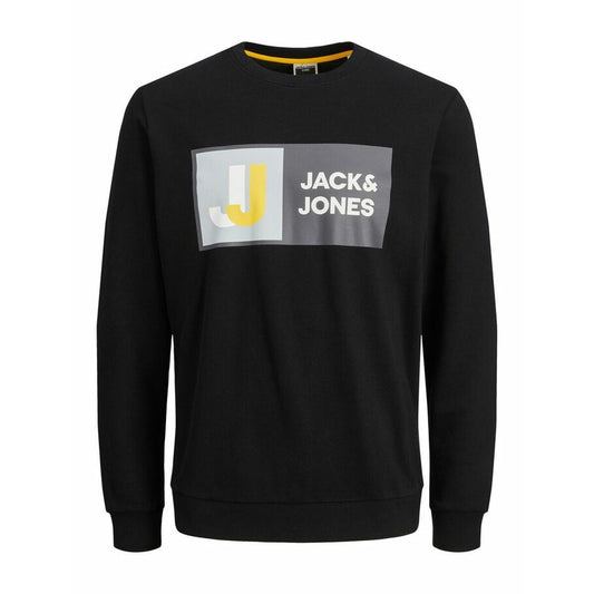 Herensweater zonder Capuchon CREW  Jack & Jones 12218814  Zwart