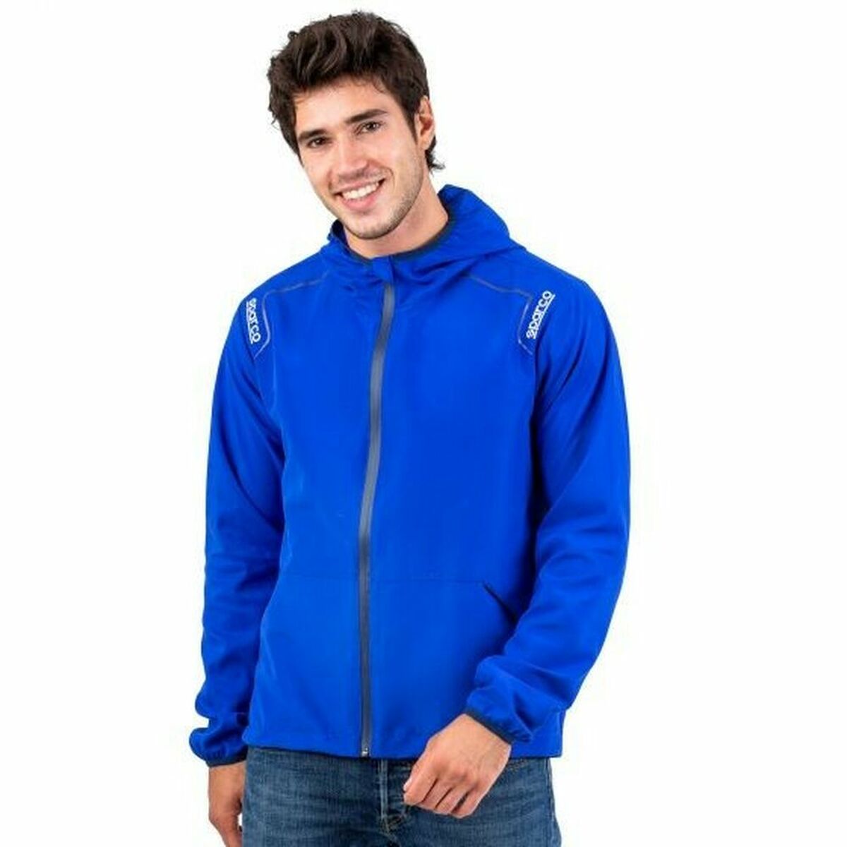Hoodie Sparco NEW WIND STOPPER Blauw Maat XXL