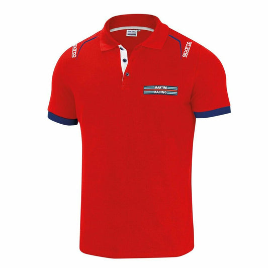 Herenpolo met Korte Mouwen Sparco Martini Racing Rood