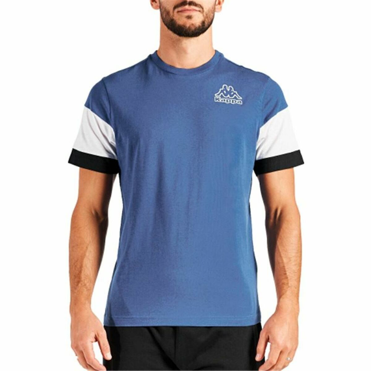 Heren-T-Shirt met Korte Mouwen Kappa Darg Indigo