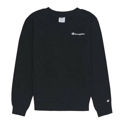 Damessweater zonder Capuchon Champion Small Script Logo Print Zwart