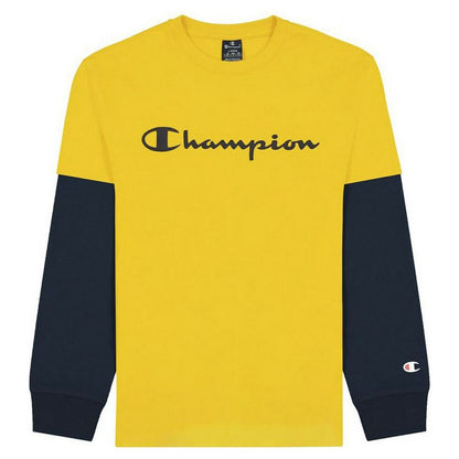 Shirt Champion Two Sleeves Geel