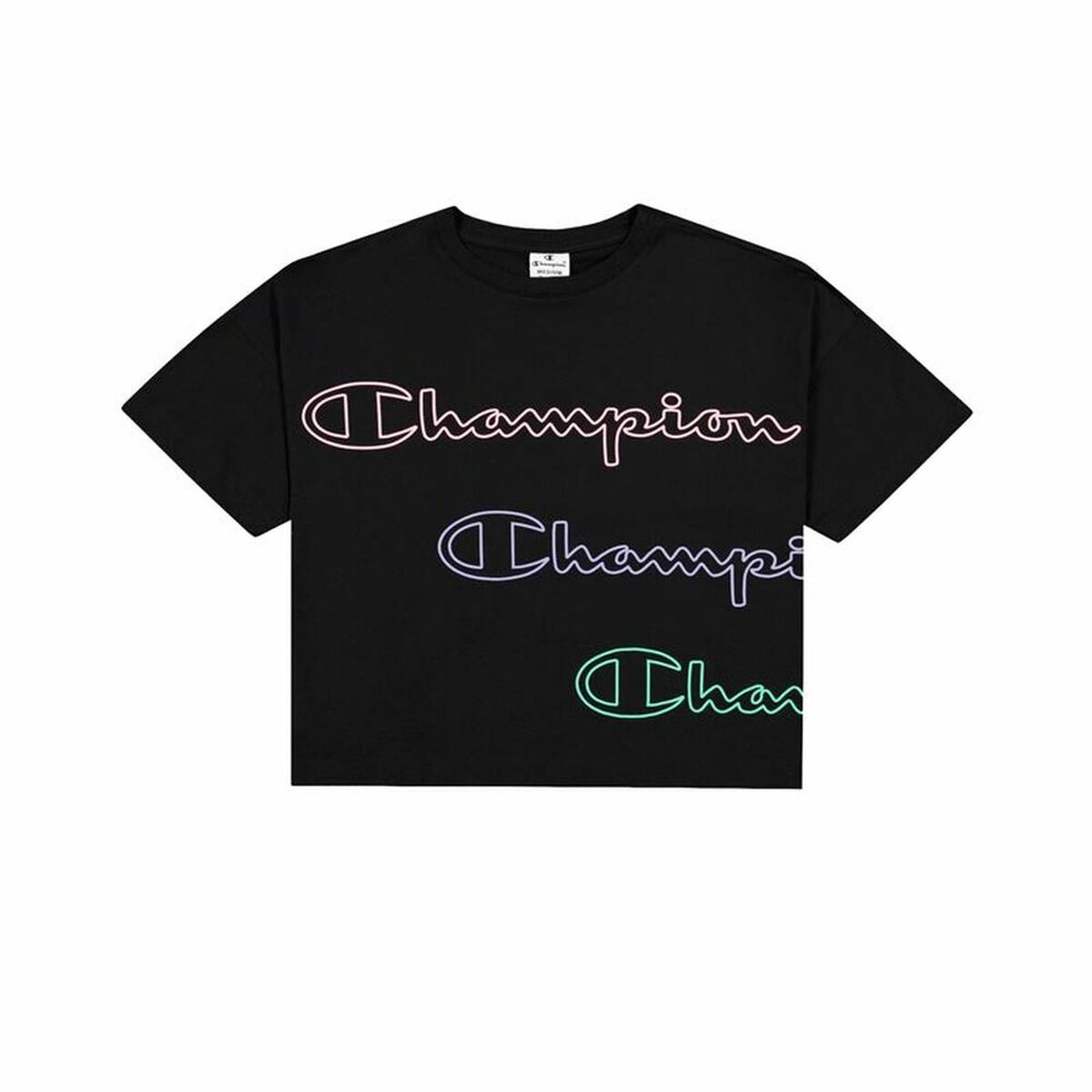 Dames-T-Shirt met Korte Mouwen Champion Crewneck T-Shirt