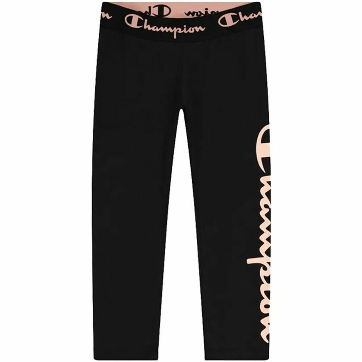 Sportleggings Champion Quick-Dry Script Logo Crop Zwart