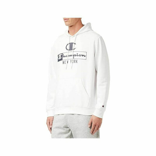 Herenhoodie Champion New York Wit
