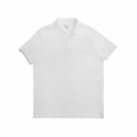 Herenpolo met Korte Mouwen Champion Sportswear Wit