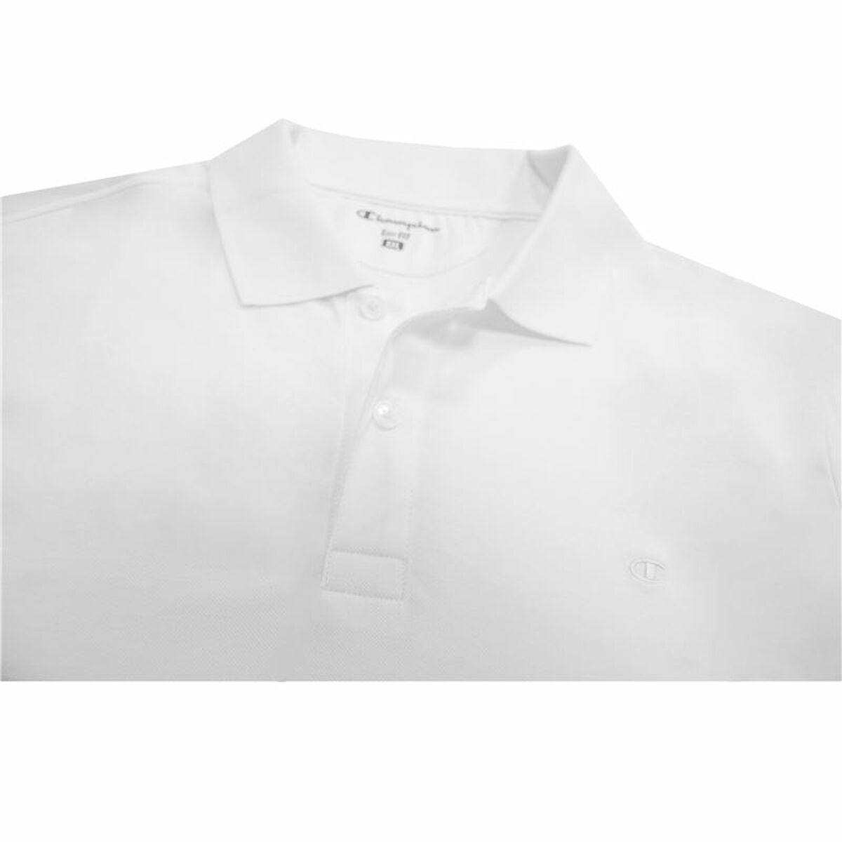 Herenpolo met Korte Mouwen Champion Sportswear Wit