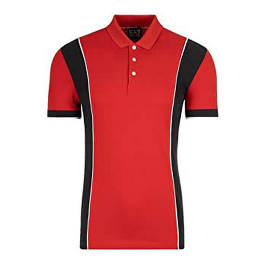 Herenpolo met Korte Mouwen Armani Jeans C1450 Rood