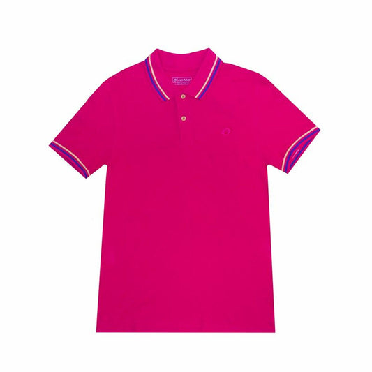 Herenpolo met Korte Mouwen Lotto Reed Fuchsia