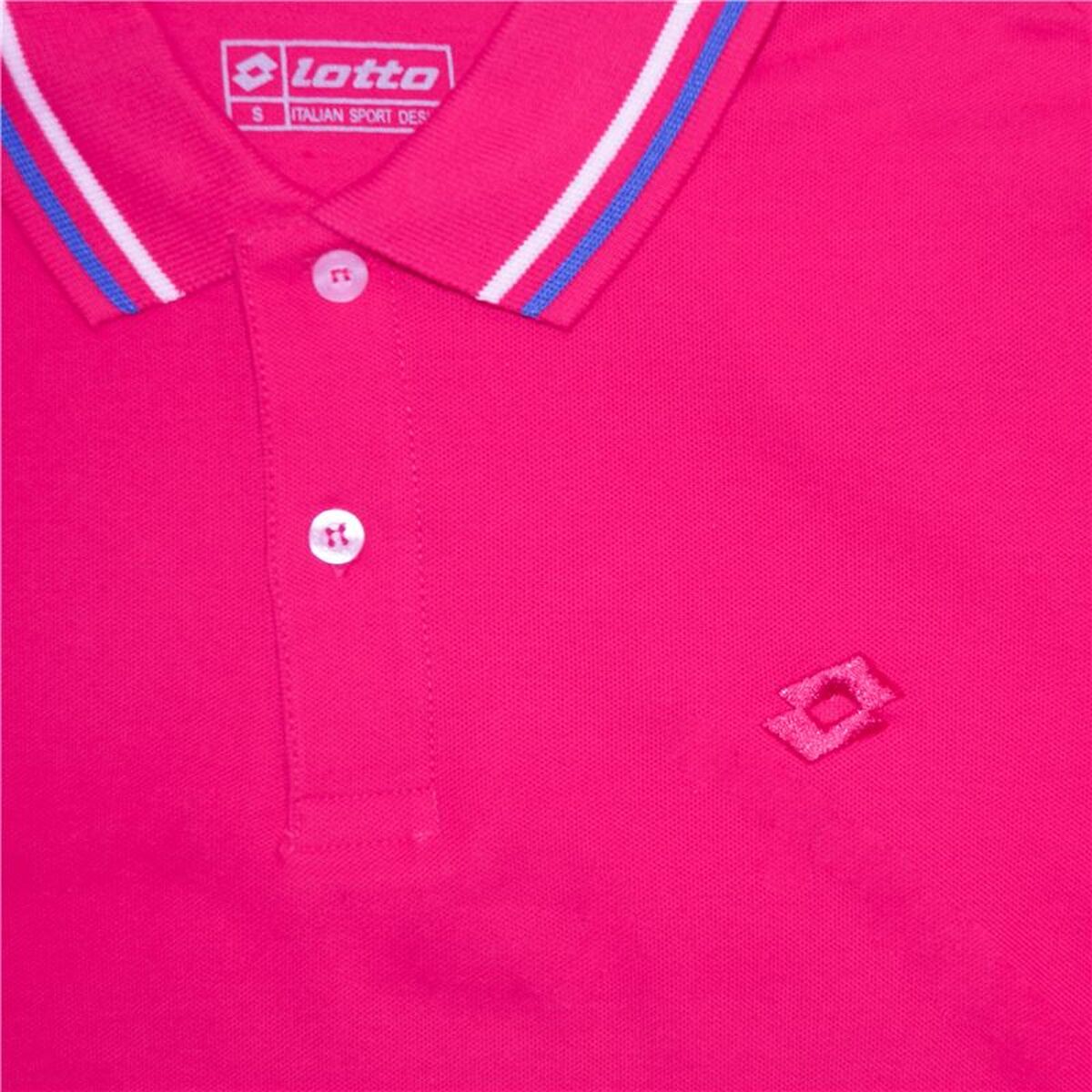Herenpolo met Korte Mouwen Lotto Reed Fuchsia