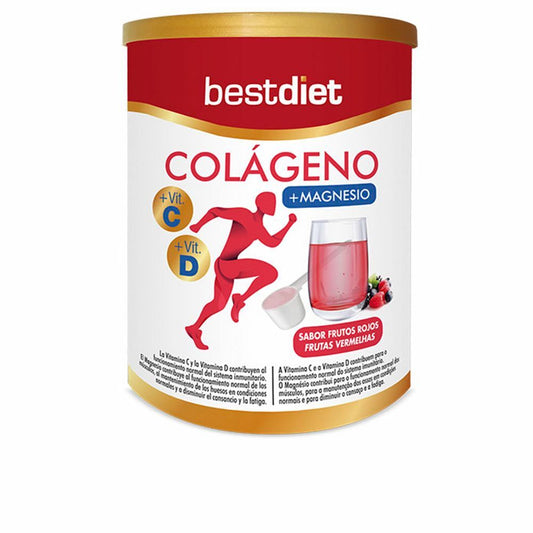 Collageen Best Diet Colágeno Con Magnesio En Polvo Rode Vruchten Poeder Magnesium 250 g
