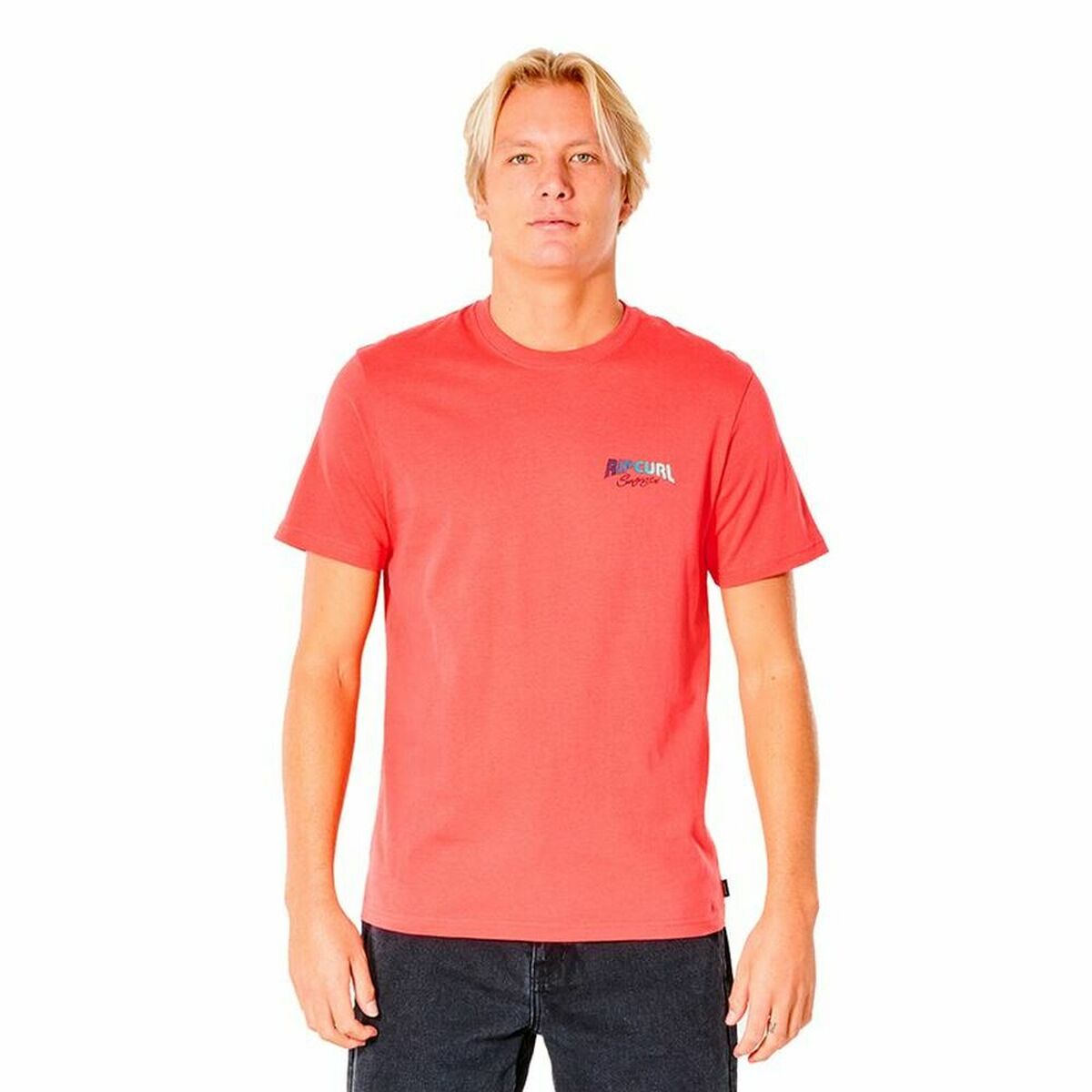 Heren-T-Shirt met Korte Mouwen Rip Curl Revival Inverted  M Zalm