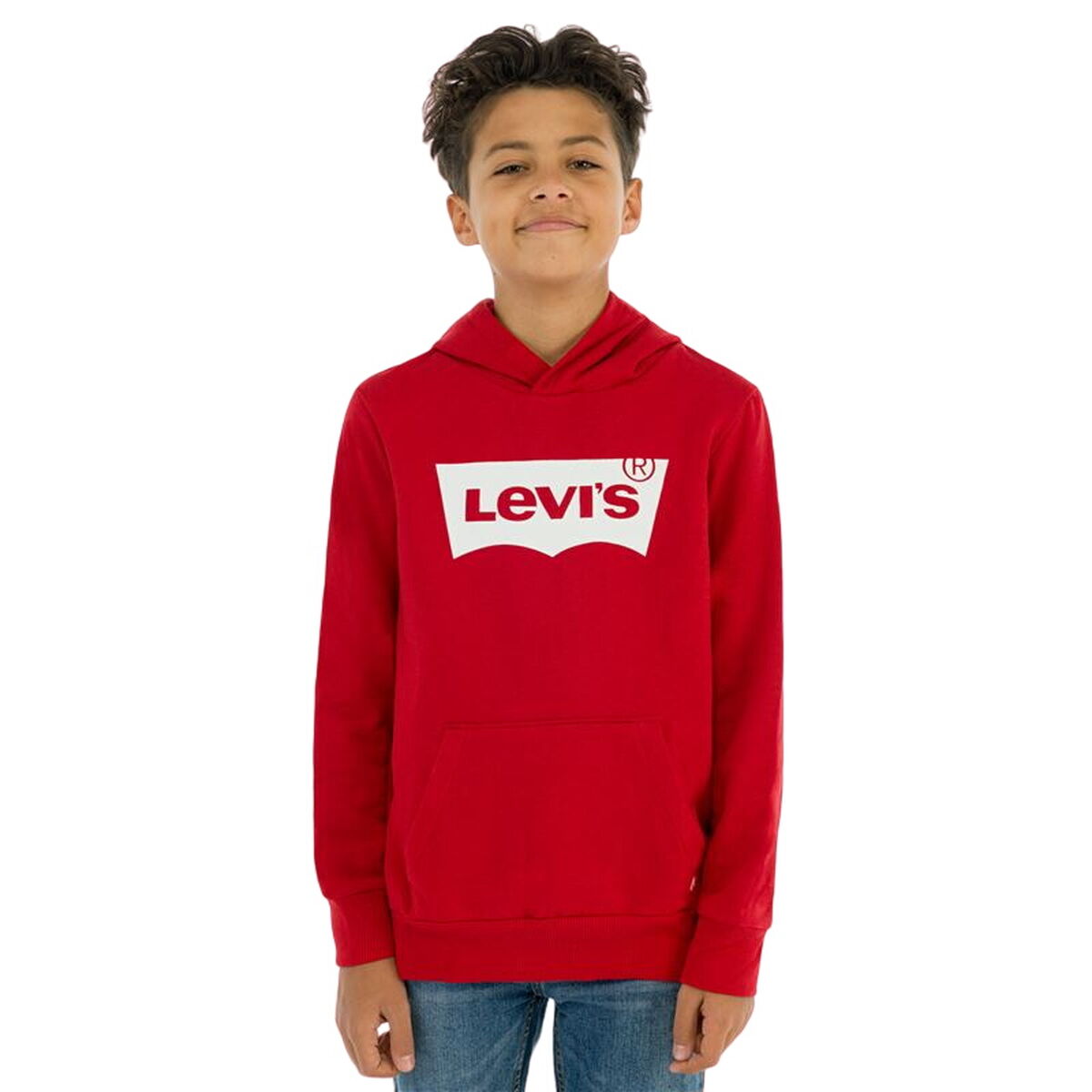 Kindersweater Levi's Batwing Screenprint Rood